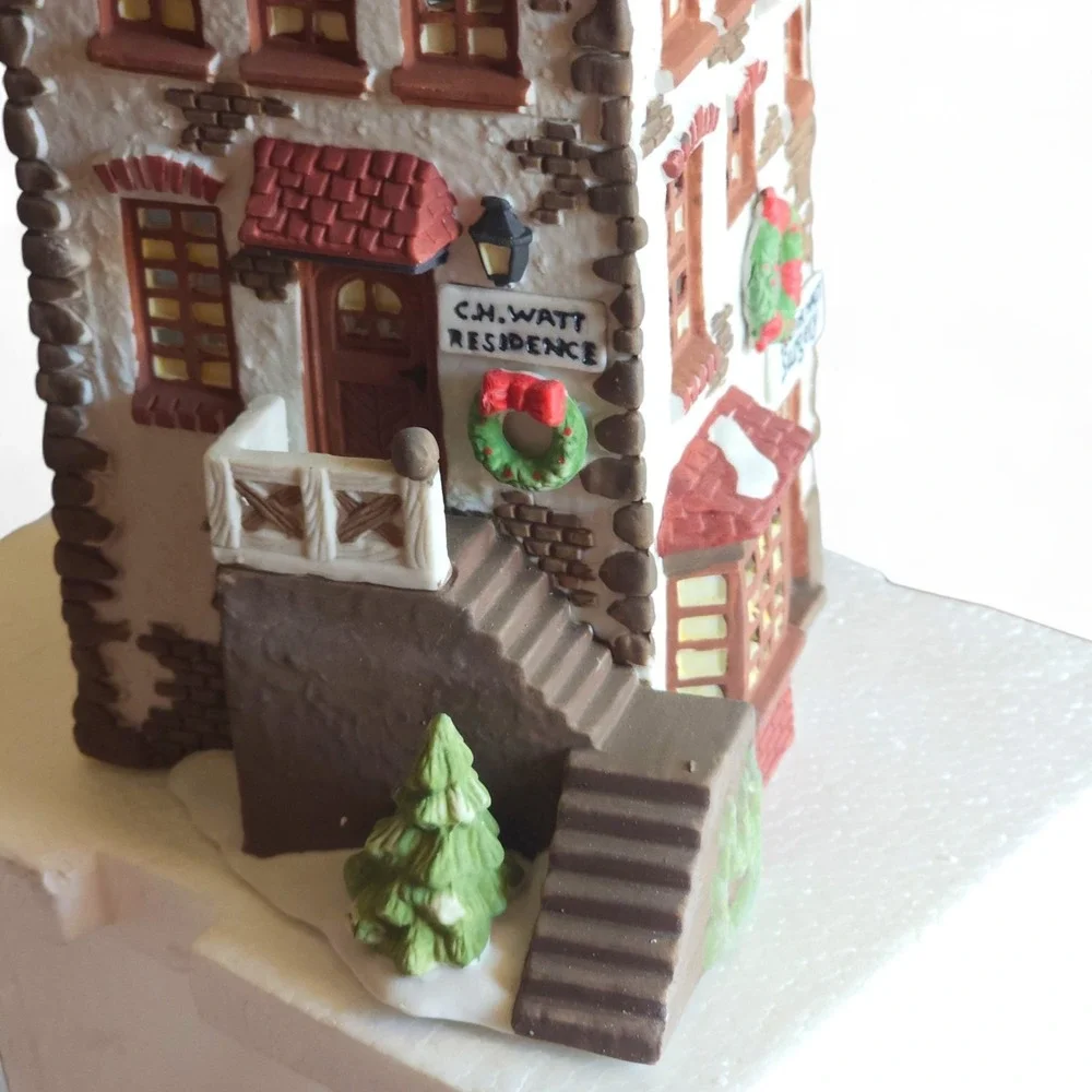 RARE Dept 56 Dickens Village CH Watt Physician 5568-9  House Boxed Lighted